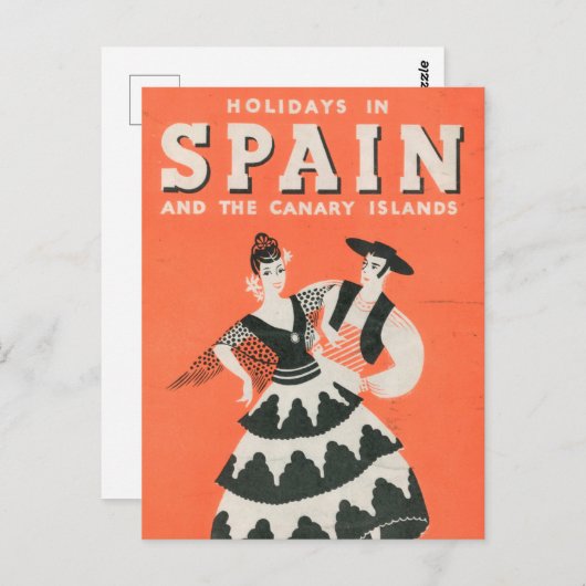 ヴィンテージスペインの旅行はがき ポストカード (正面/裏面)