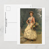 ヴィンテージスペインの芸術 シーズンポストカード (正面/裏面)