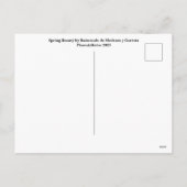 ヴィンテージスペインの芸術 シーズンポストカード (裏面)