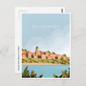 ヴィンテージスペインサラマンカハウスオブシェルズカテドラル ポストカード (正面/裏面)