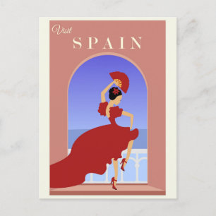 ヴィンテージスペインスペインのフラメンコ旅行 ポストカード