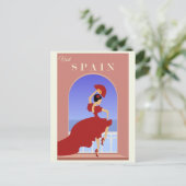 ヴィンテージスペインスペインのフラメンコ旅行 ポストカード (スタンド正面)