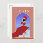 ヴィンテージスペインスペインのフラメンコ旅行 ポストカード (正面/裏面)