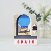 ヴィンテージスペインフィッシャーマントラベル ポストカード (スタンド正面)