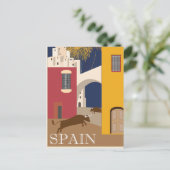 ヴィンテージスペインブル旅行はがき シーズンポストカード (スタンド正面)