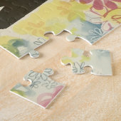 ヴィンテージスペイン旅行のポスター、フラメンコダンサー ジグソーパズル (側面)