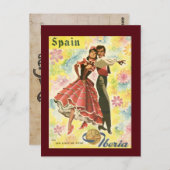ヴィンテージスペイン旅行はがき ポストカード (正面/裏面)
