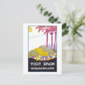 ヴィンテージスペイン旅行ポスター ポストカード (スタンド正面)