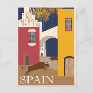 ヴィンテージスペイン旅行観光 ポストカード