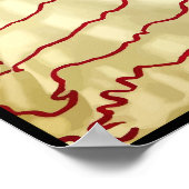 ヴィンテージスペイン黒縁どレトロ旅行 ポスター (角)