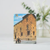 ヴィンテージスペイン、サラマンカ、シェルの家 ポストカード (スタンド正面)