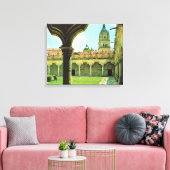 ヴィンテージスペイン、サラマンカ、大聖堂の学校ヤード キャンバスプリント (インサイチュ (リビング))