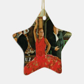 ヴィンテージスペイン、フラメンコのダンサー セラミックオーナメント (右)