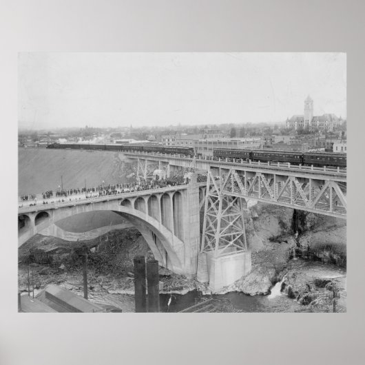 ヴィンテージスポケーン鉄道ポスター ポスター (正面)