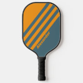 ヴィンテージスポストライプートサンシャイン名 ピックルボールラケット (正面)