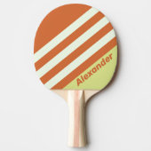 ヴィンテージスポストライプート砂漠サボテン 卓球ラケット (正面)