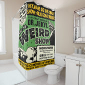 ヴィンテージスポックショーのポスターDr. Jekyl シャワーカーテン (インサイチュ)