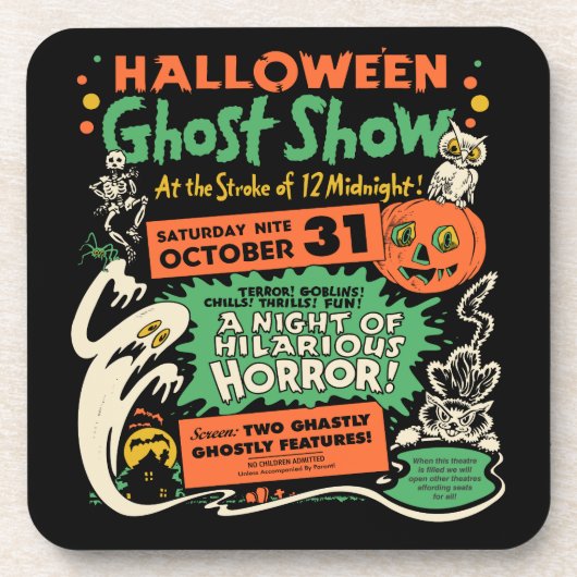 ヴィンテージスポックショーポスターアート – 6コースターのセット コースター (正面)