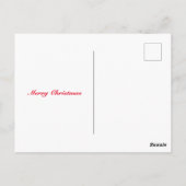 ヴィンテージスポホフクリスマスサおもしろいンタトナカイ ポストカード (裏面)