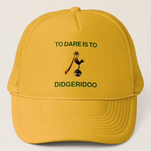 ヴィンテージスポーツの「エンブレム」とディジェリドオのモチーフ キャップ (正面)