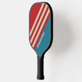 ヴィンテージスポーツアクアサーフストライプサーフの名前 ピックルボールラケット (左)