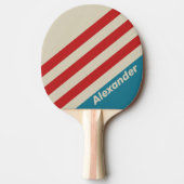 ヴィンテージスポーツアクアサーフストライプサーフの名前 卓球ラケット (正面)