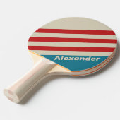 ヴィンテージスポーツアクアサーフストライプサーフの名前 卓球ラケット (正面アングル)
