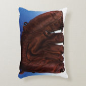 ヴィンテージスポーツアンティークレザー野球手袋 アクセントクッション (正面(垂直))