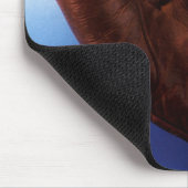 ヴィンテージスポーツアンティークレザー野球手袋 マウスパッド (コーナー)