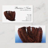 ヴィンテージスポーツアンティークレザー野球手袋 名刺 (正面/裏面)