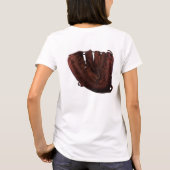 ヴィンテージスポーツアンティークレザー野球手袋 Tシャツ (裏面)