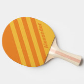 ヴィンテージスポーツオレンジストライプ色の溝の名前 卓球ラケット (横)