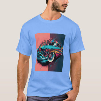 ヴィンテージスポーツカーラバーレトロポップ・アートのアートスポーツカー Tシャツ