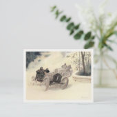 ヴィンテージスポーツカーレース付きポストカード ポストカード (スタンド正面)