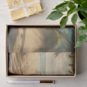 ヴィンテージスポーツカー熱帯ビーチハッピーバースデー 薄葉紙 (ギフト)