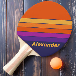 ヴィンテージスポーツグレープストライプのレインボー名 卓球ラケット