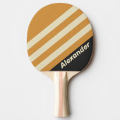 ヴィンテージスポーツゴールデンホライストライプゾンの名前 卓球ラケット (正面)