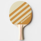 ヴィンテージスポーツゴールデンホライゾンストライプデュアル名 卓球ラケット (正面)
