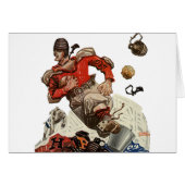 ヴィンテージスポーツサッカークォーターバックランニングプレイヤー (正面横)