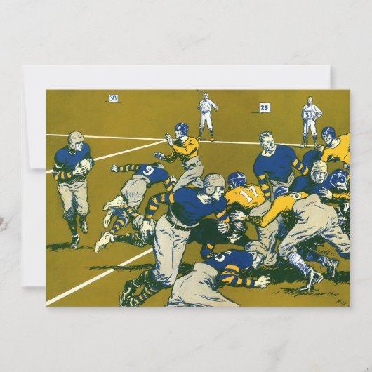 ヴィンテージスポーツサッカーゲーム，金ゴールド対ブルーチーム (正面)