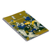 ヴィンテージスポーツサッカーゲーム，金ゴールド対ブルーチーム ノートブック (右側)