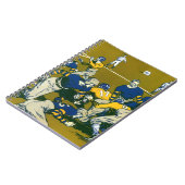 ヴィンテージスポーツサッカーゲーム，金ゴールド対ブルーチーム ノートブック (左側)