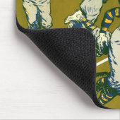 ヴィンテージスポーツサッカーゲーム，金ゴールド対ブルーチーム マウスパッド (コーナー)