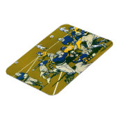 ヴィンテージスポーツサッカーゲーム，金ゴールド対ブルーチーム マグネット (左側)