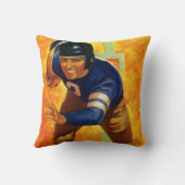 ヴィンテージスポーツサッカー選手クォーターバックランニング クッション (裏面)