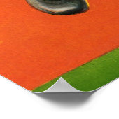 ヴィンテージスポーツサッカー選手クォーターバックランニング ポスター (角)