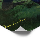 ヴィンテージスポーツサッカー選手クォーターバックinゲーム ポスター (角)