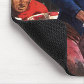 ヴィンテージスポーツサッカー選手クォーターバックinゲーム マウスパッド (コーナー)