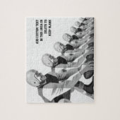 ヴィンテージスポーツサッカー選手、クォーターバック ジグソーパズル (縦)