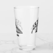 ヴィンテージスポーツサッカー選手、クォーターバック タンブラーグラス (左)